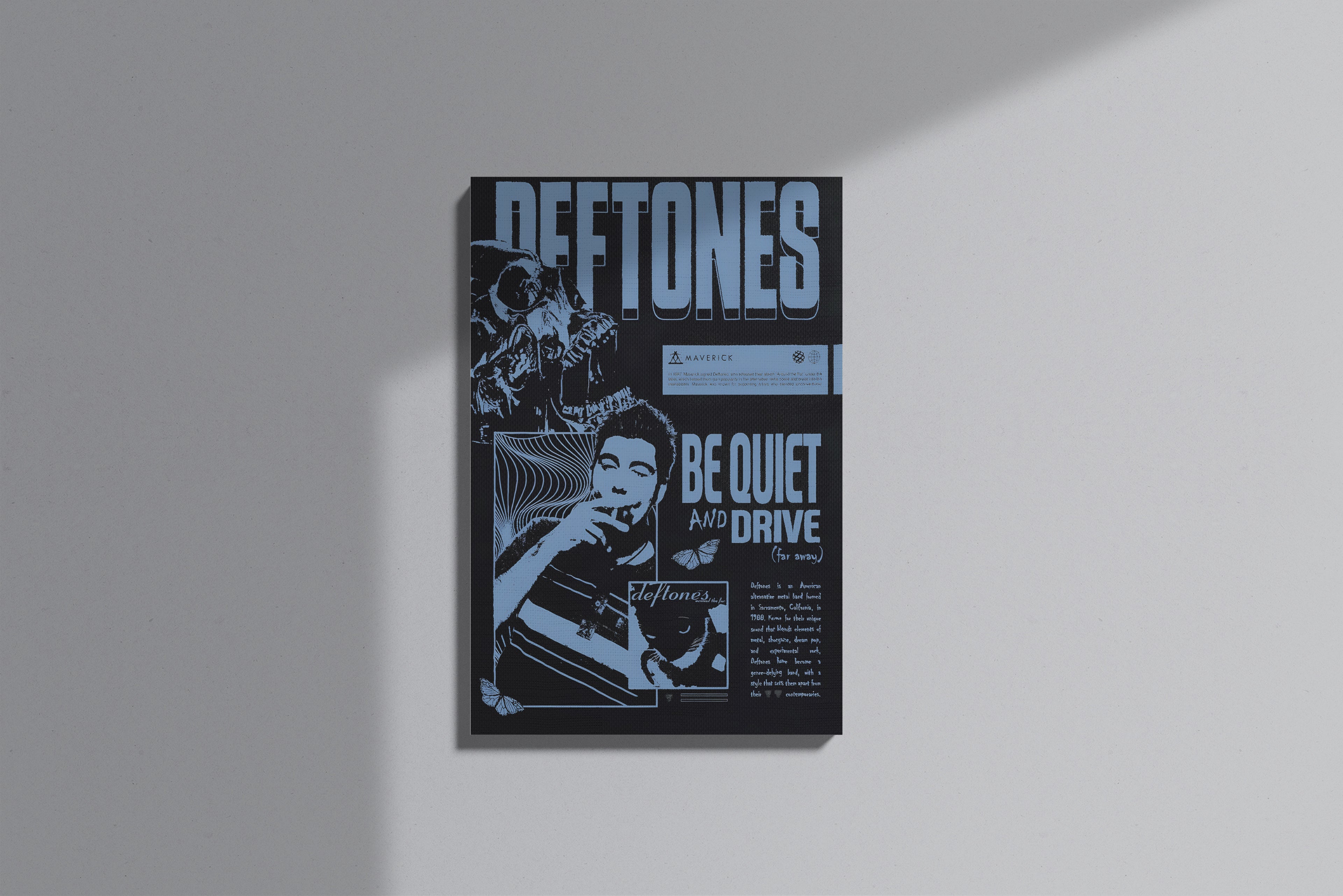 GeekCultcha Deftones Be Quiet and Drive Premium Canvas Print