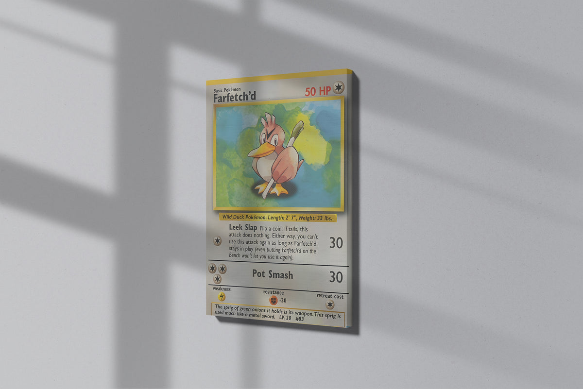 GeekCultcha Pokémon Farfetch'd Premium Canvas Print