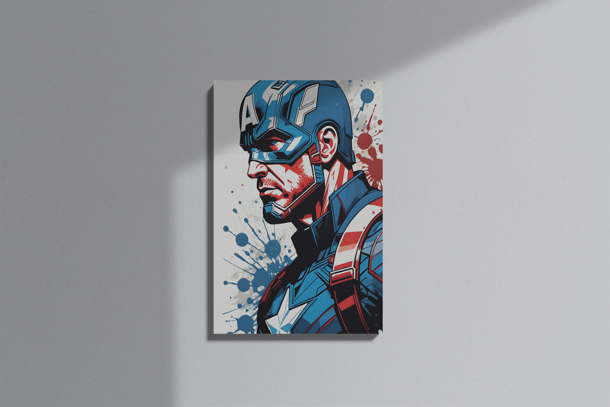 GeekCultcha Marvel Captain America Premium Canvas Print