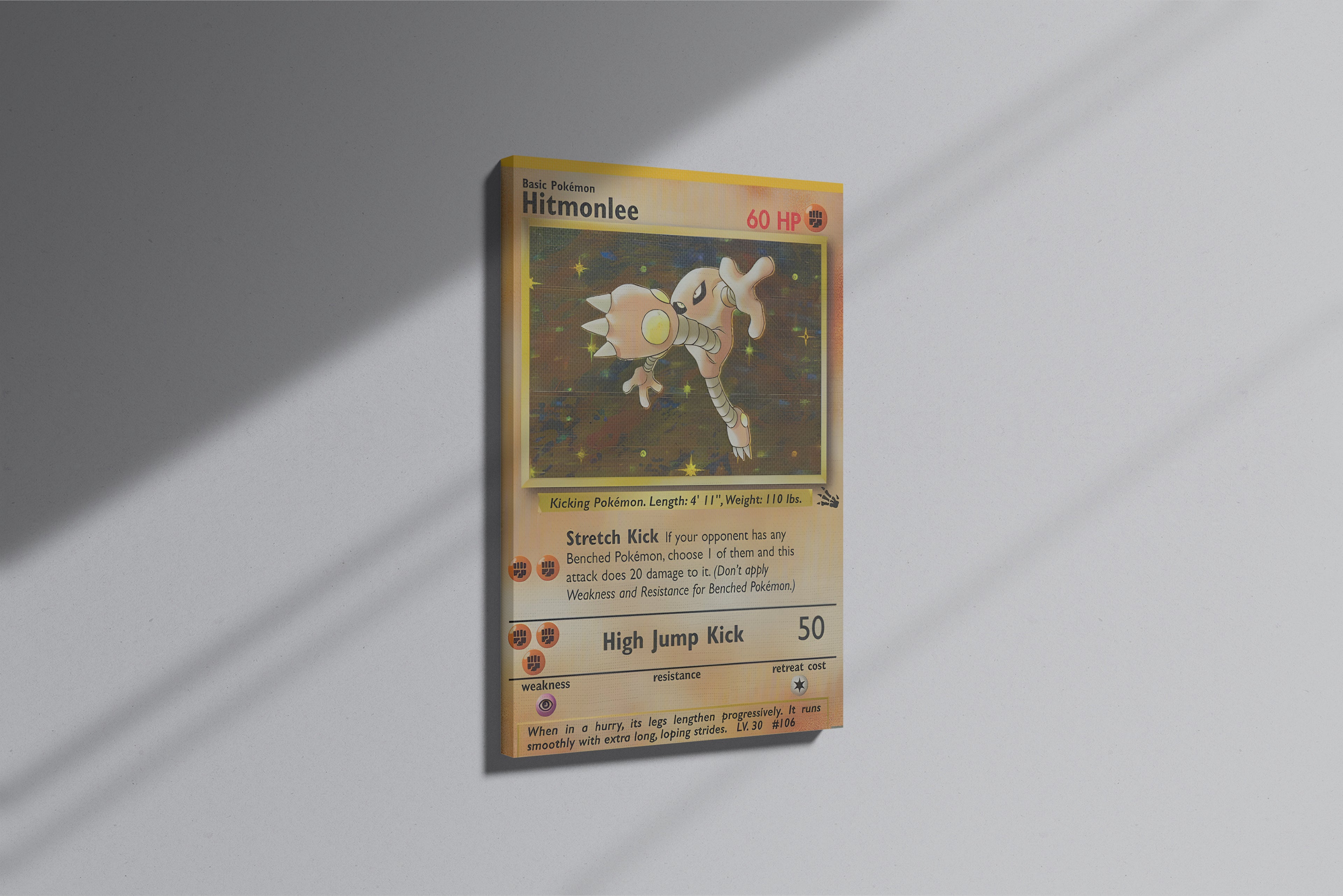 GeekCultcha Pokémon Hitmonlee Premium Canvas Print