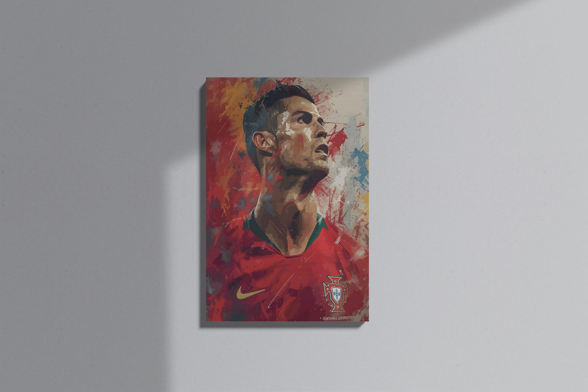 GeekCultcha Portugal Football Themed Canvas Painting