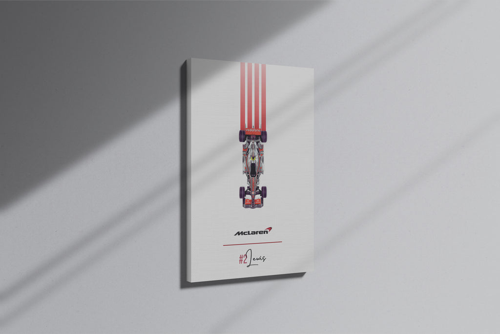GeekCultcha McLaren Lewis Hamilton Premium Canvas Print