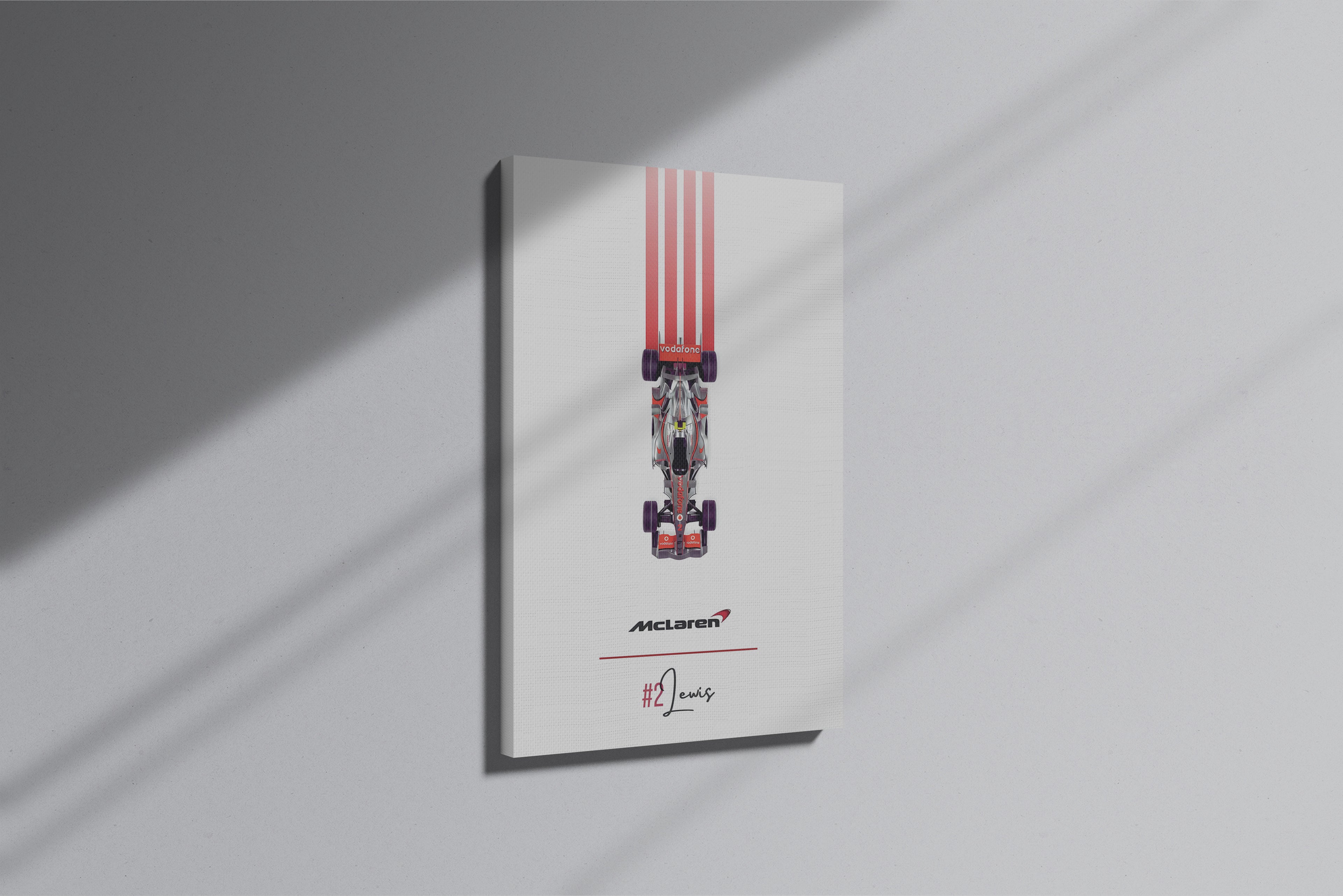 GeekCultcha McLaren Lewis Hamilton Premium Canvas Print