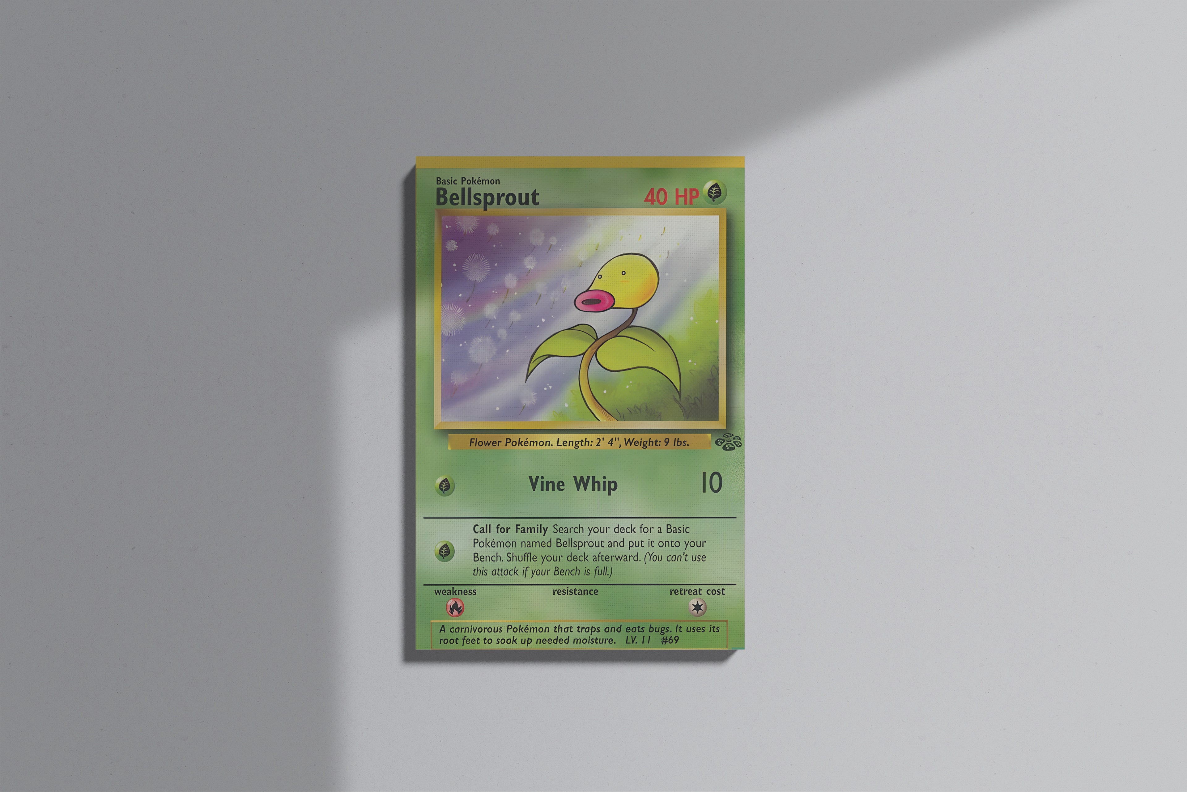 GeekCultcha Pokémon Bellsprout Premium Canvas Print