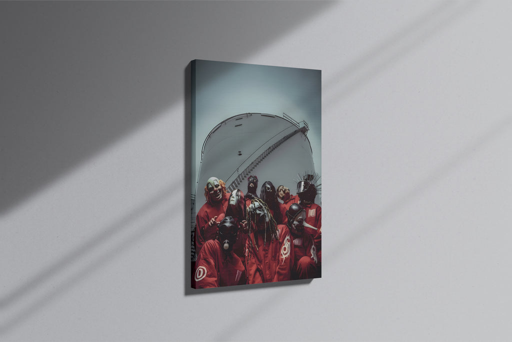 GeekCultcha Slipknot Masked Legends Premium Canvas Painting