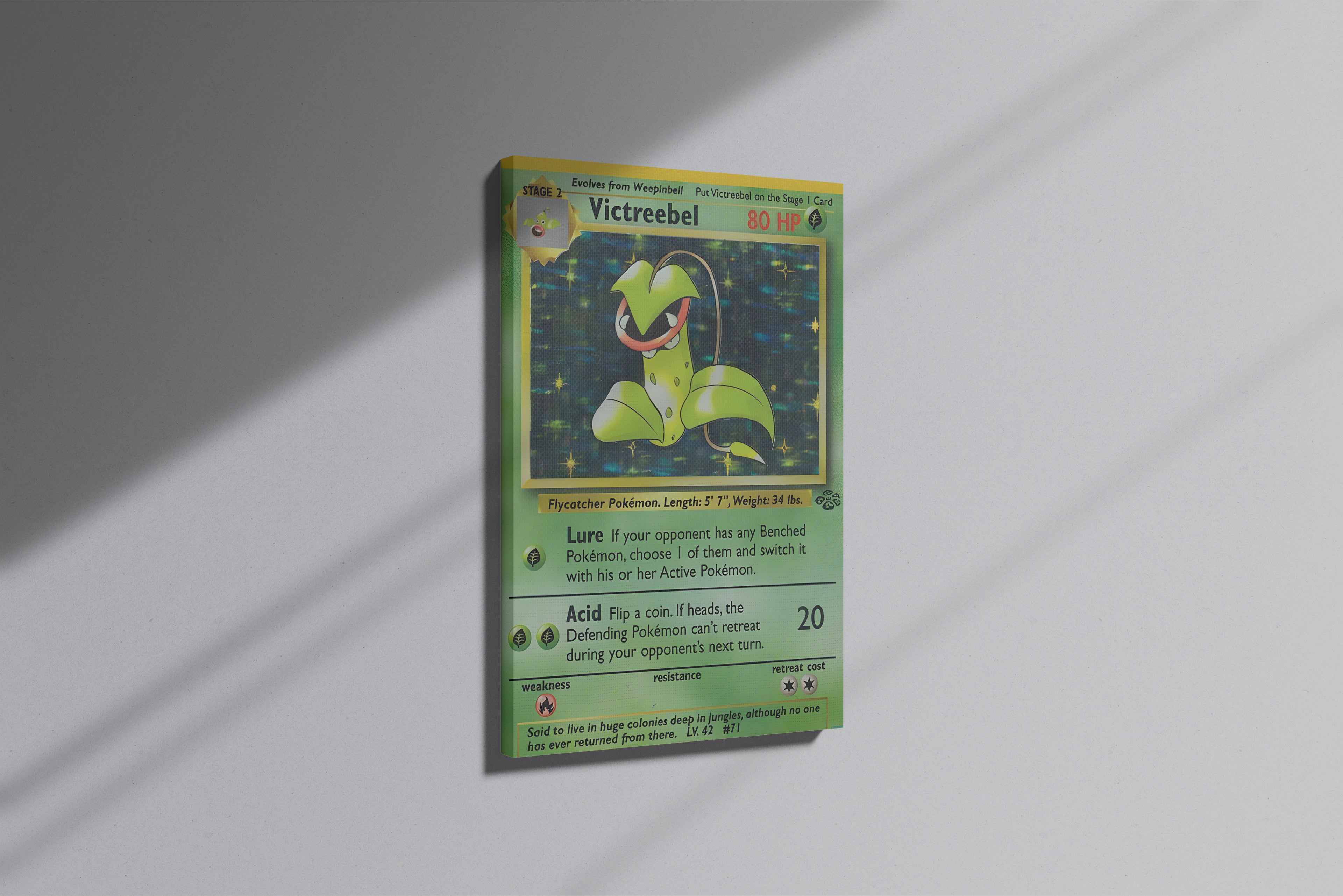 GeekCultcha Pokémon Victreebel Premium Canvas Print