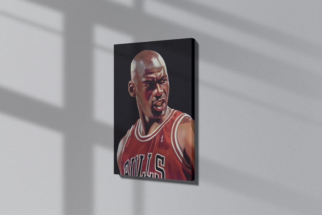 GeekCultcha Chicago Bulls Michael Jordan Premium Canvas Print Dynamic Style