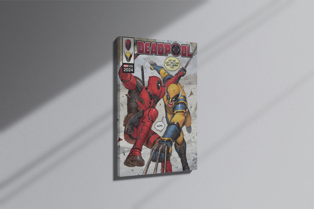 GeekCultcha Marvel Deadpool and Wolverine Premium Canvas Print