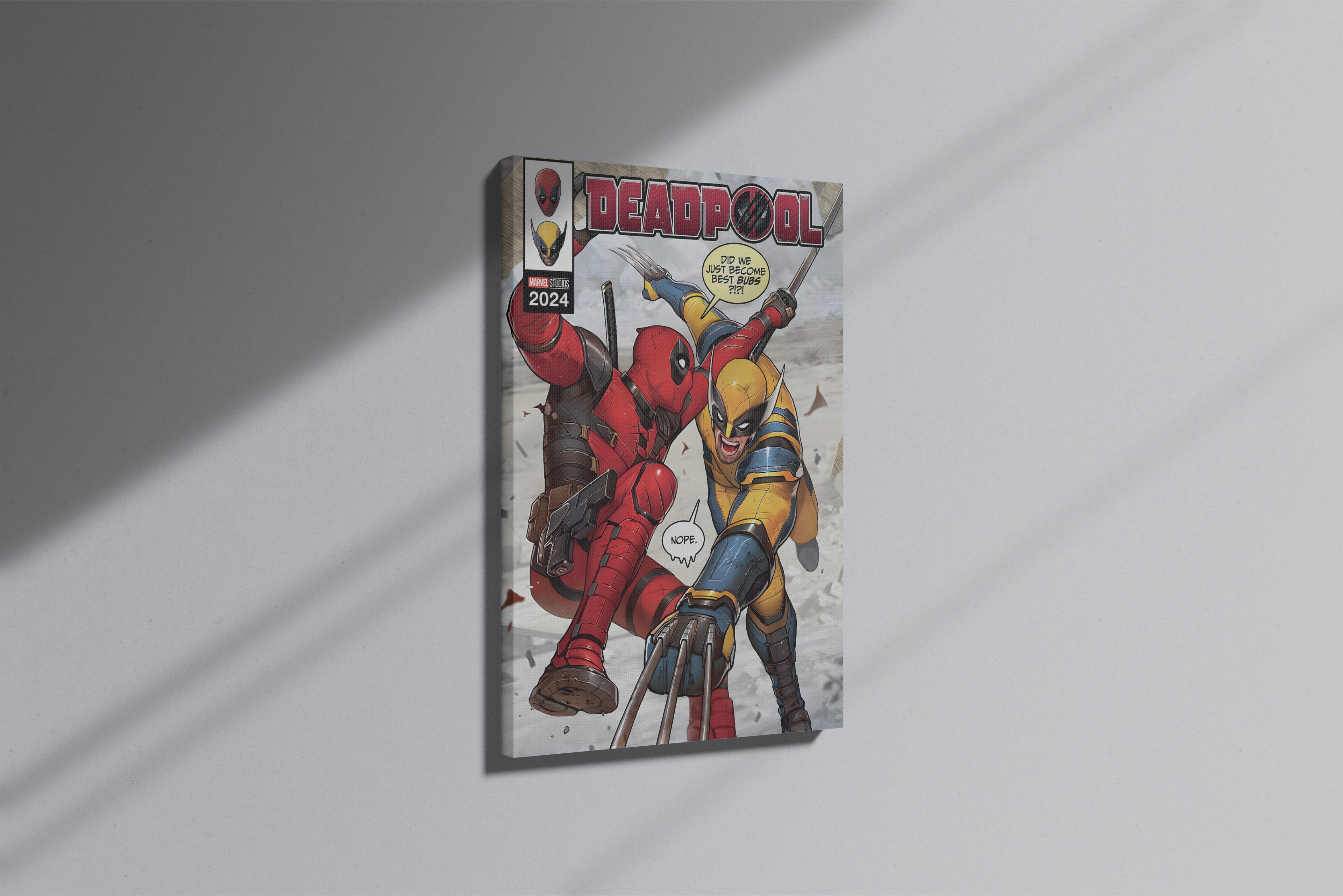 GeekCultcha Marvel Deadpool and Wolverine Premium Canvas Print