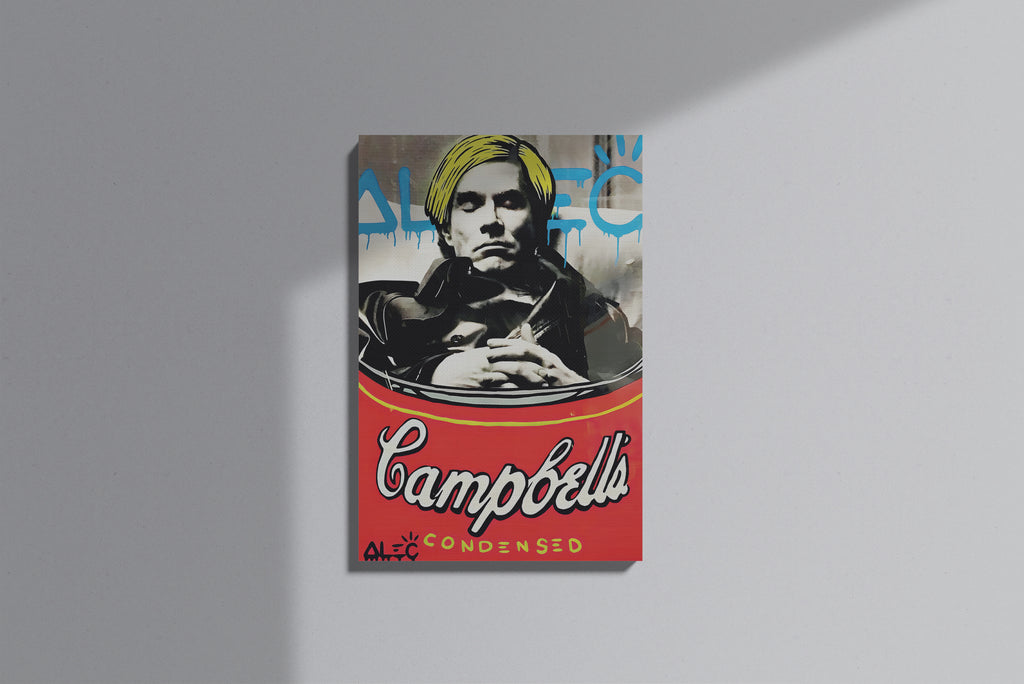 GeekCultcha Andy Warhol Campbell's Premium Canvas Painting Pop Art Style