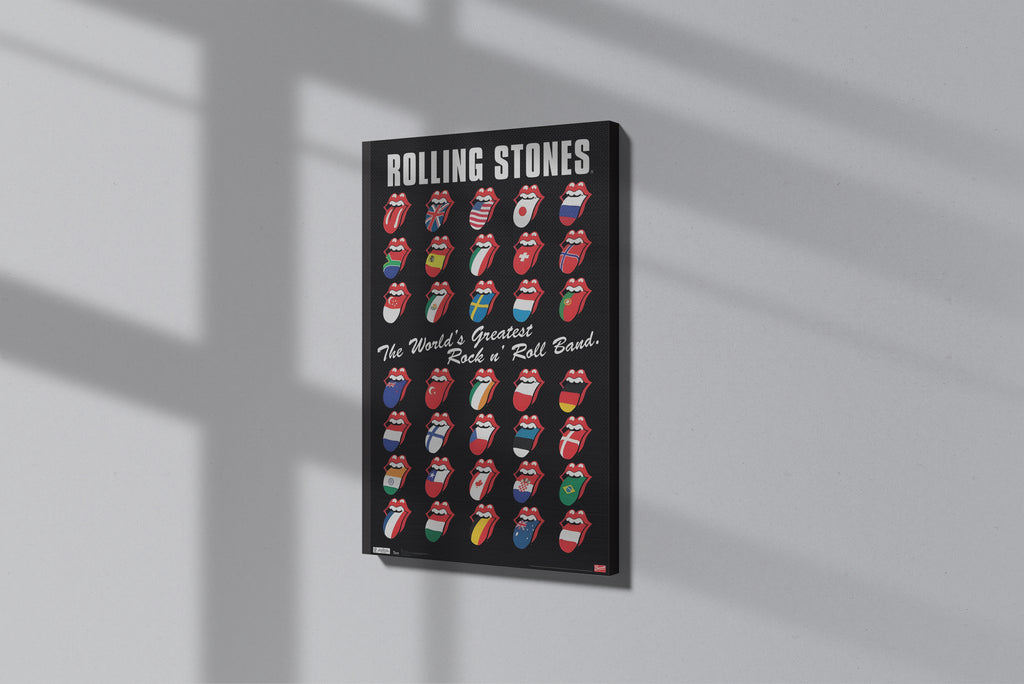 GeekCultcha Rolling Stones World Tour Premium Canvas Print