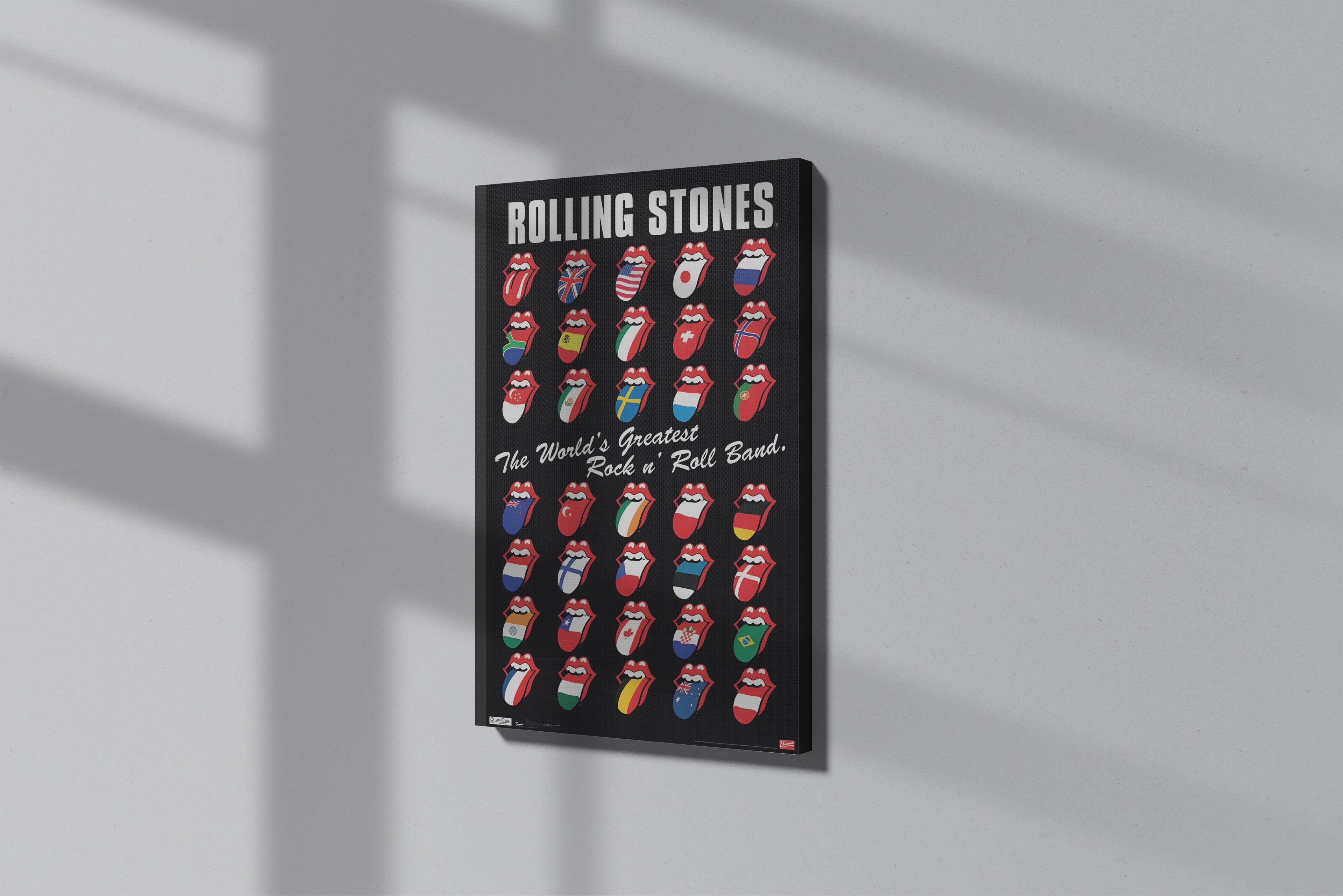GeekCultcha Rolling Stones World Tour Premium Canvas Print