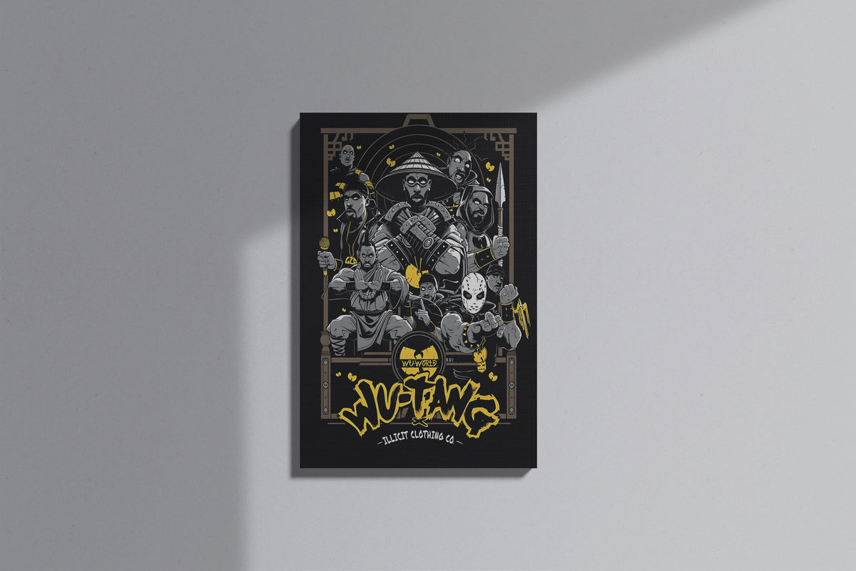 GeekCultcha Wu-Tang Clan Themed Premium Canvas Print