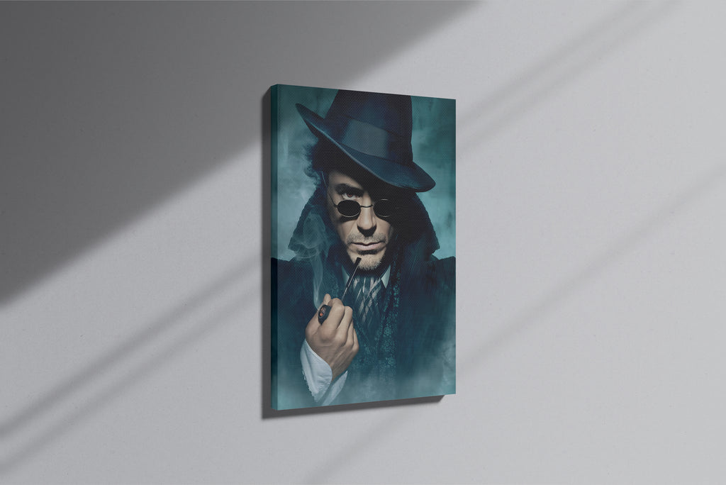 GeekCultcha Sherlock Holmes Character Themed Premium Canvas Print