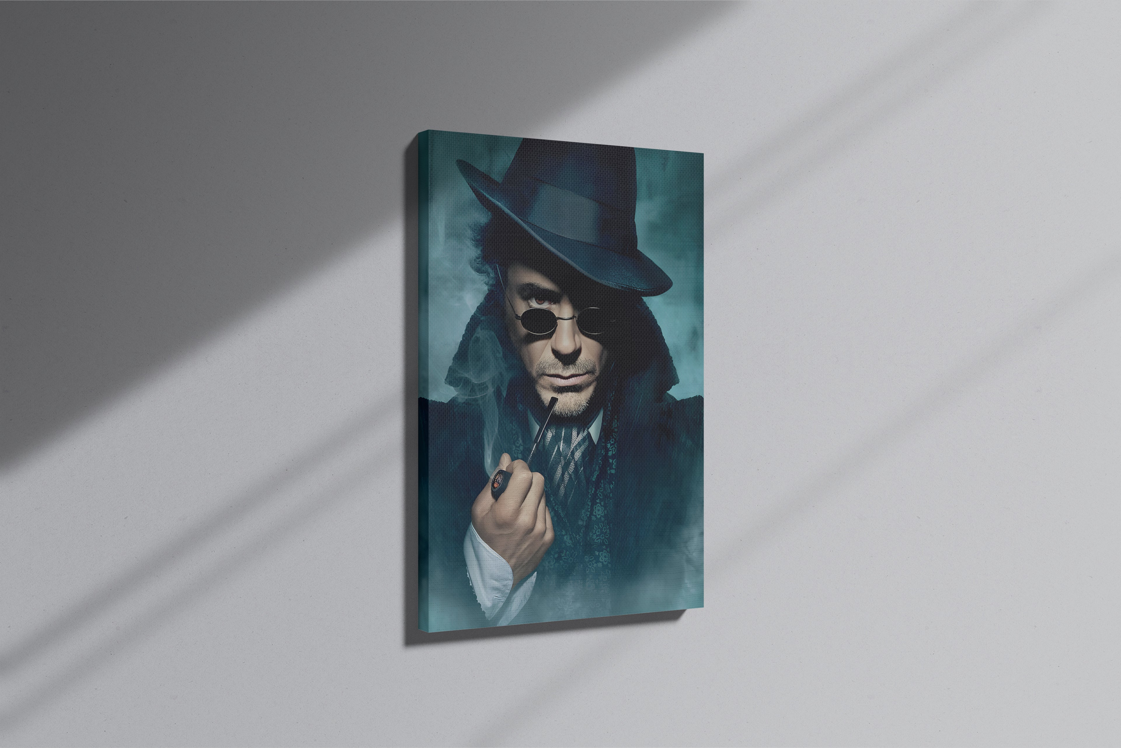 GeekCultcha Sherlock Holmes Character Themed Premium Canvas Print