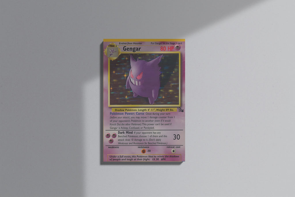 GeekCultcha Pokémon Gengar Premium Canvas Print