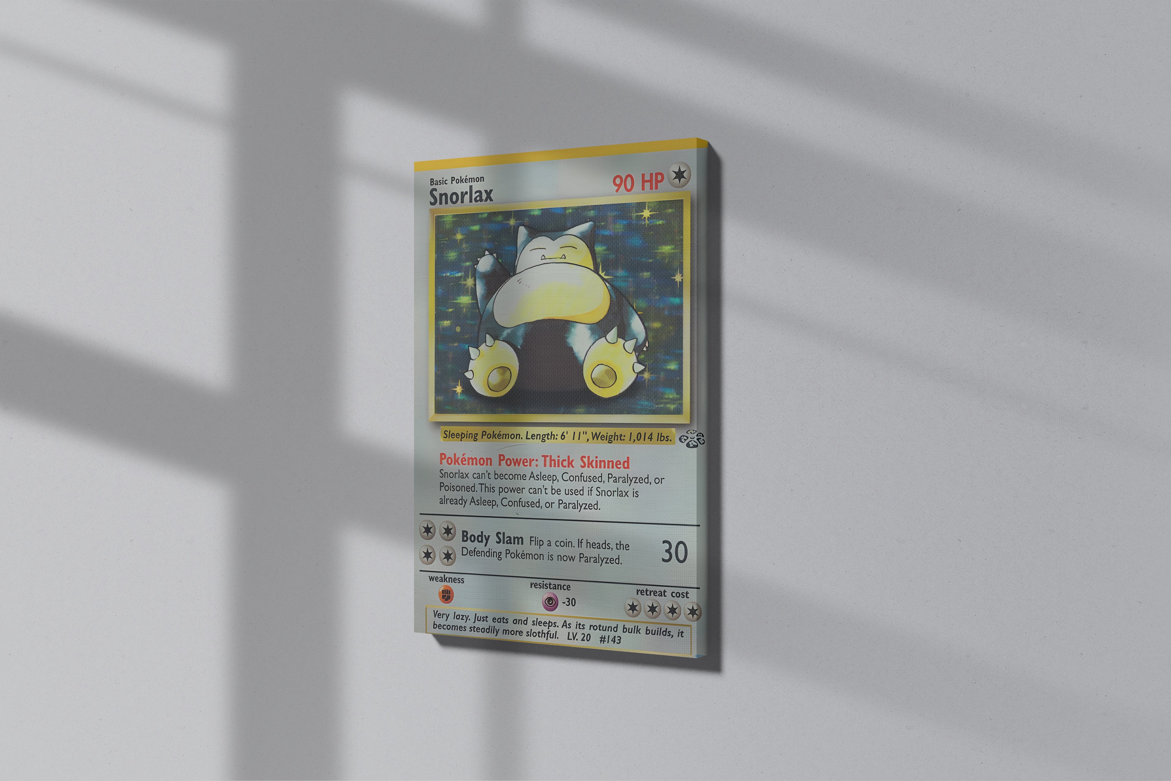 GeekCultcha Pokémon Snorlax Premium Canvas Print Modern