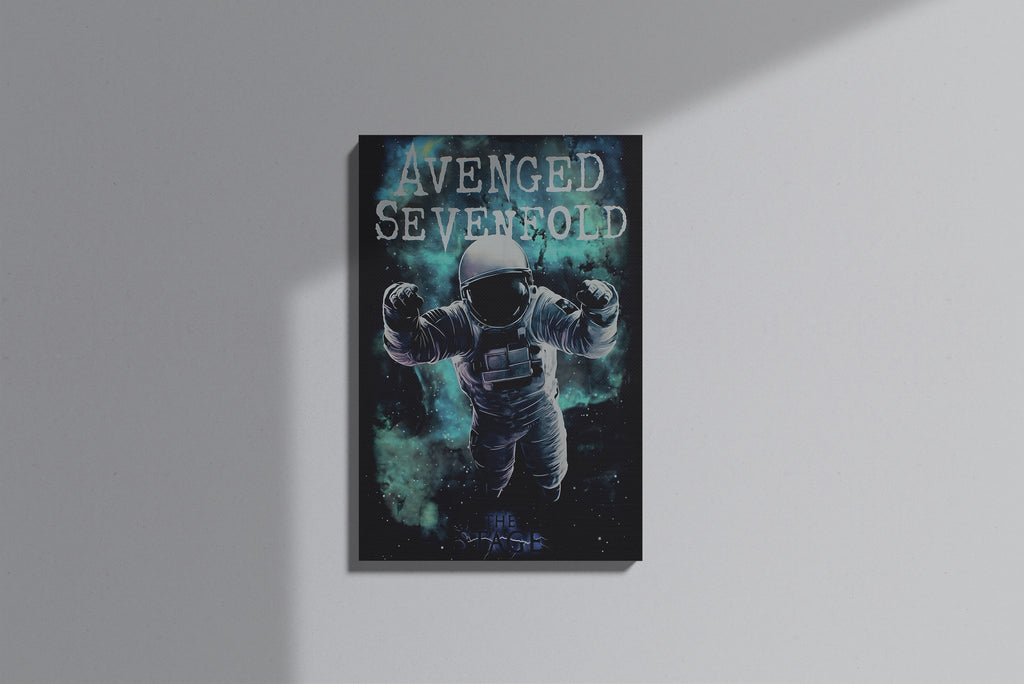 GeekCultcha Avenged Sevenfold Space Themed Premium Canvas Painting