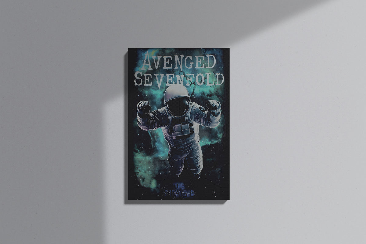 GeekCultcha Avenged Sevenfold Space Themed Premium Canvas Painting