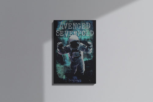 GeekCultcha Avenged Sevenfold Space Themed Premium Canvas Painting