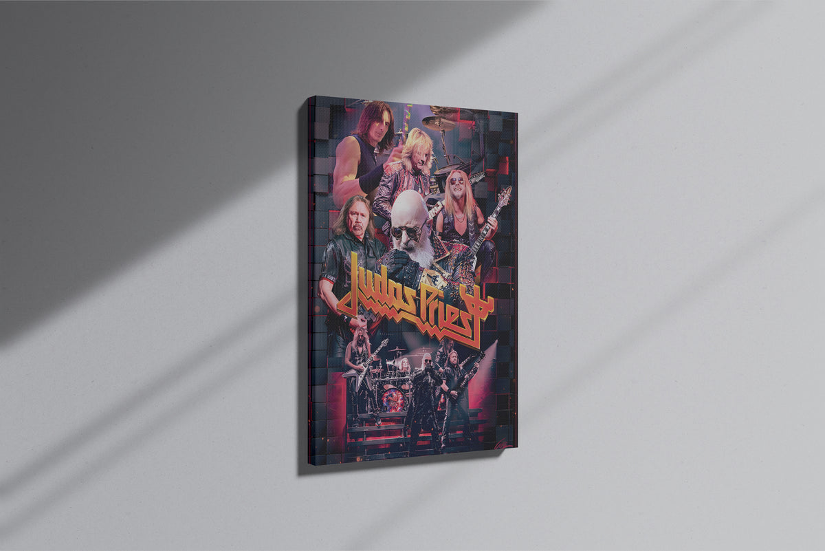 GeekCultcha Judas Priest Metal Band Premium Canvas Print