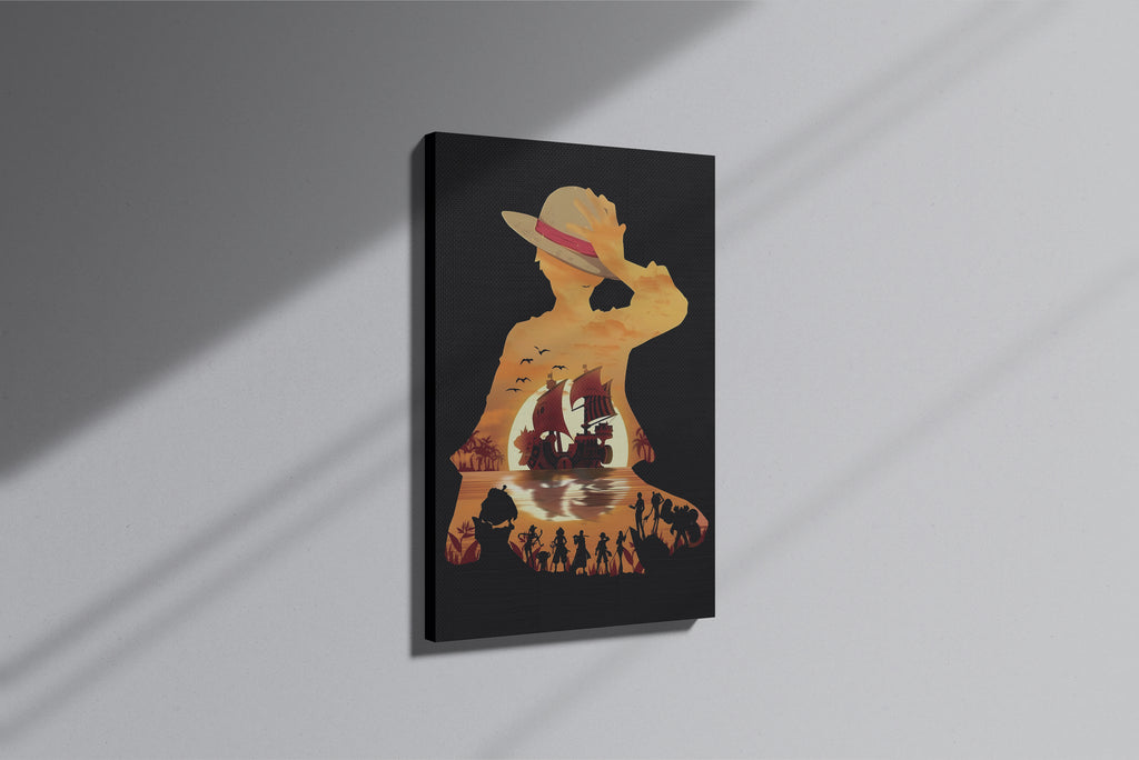 GeekCultcha One Piece Luffy Themed Premium Canvas Print