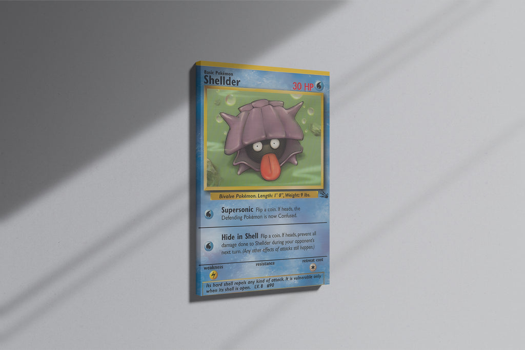 GeekCultcha Pokémon Shellder Premium Canvas Print