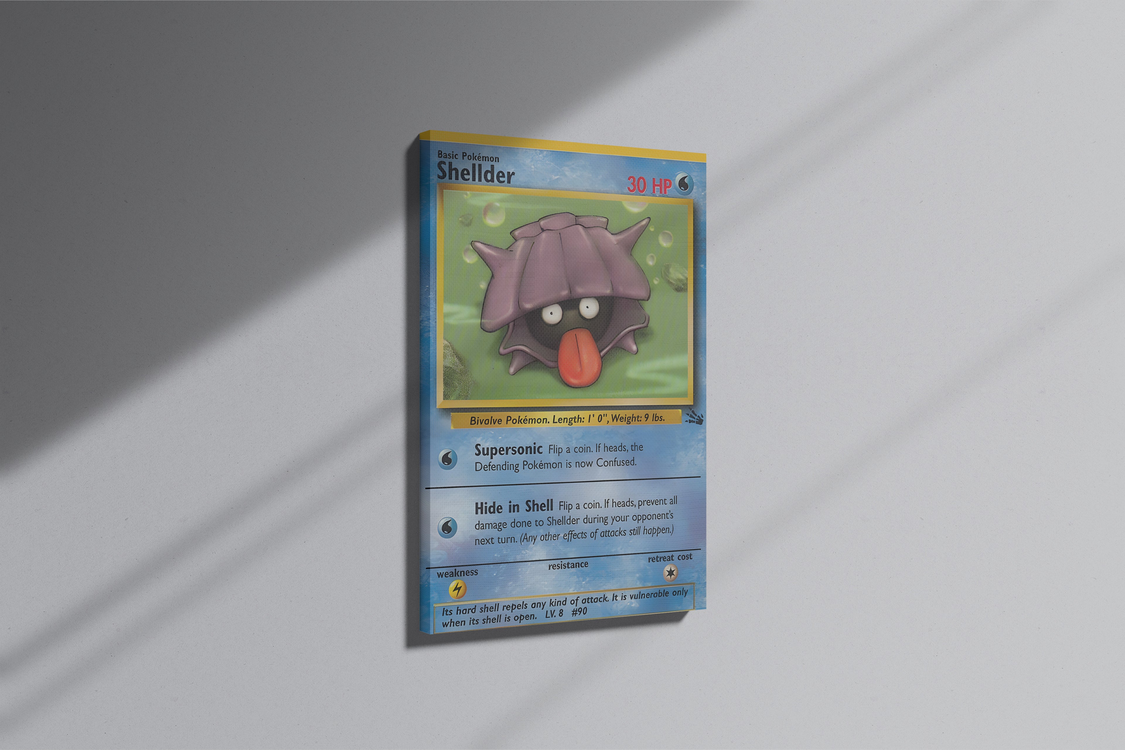 GeekCultcha Pokémon Shellder Premium Canvas Print