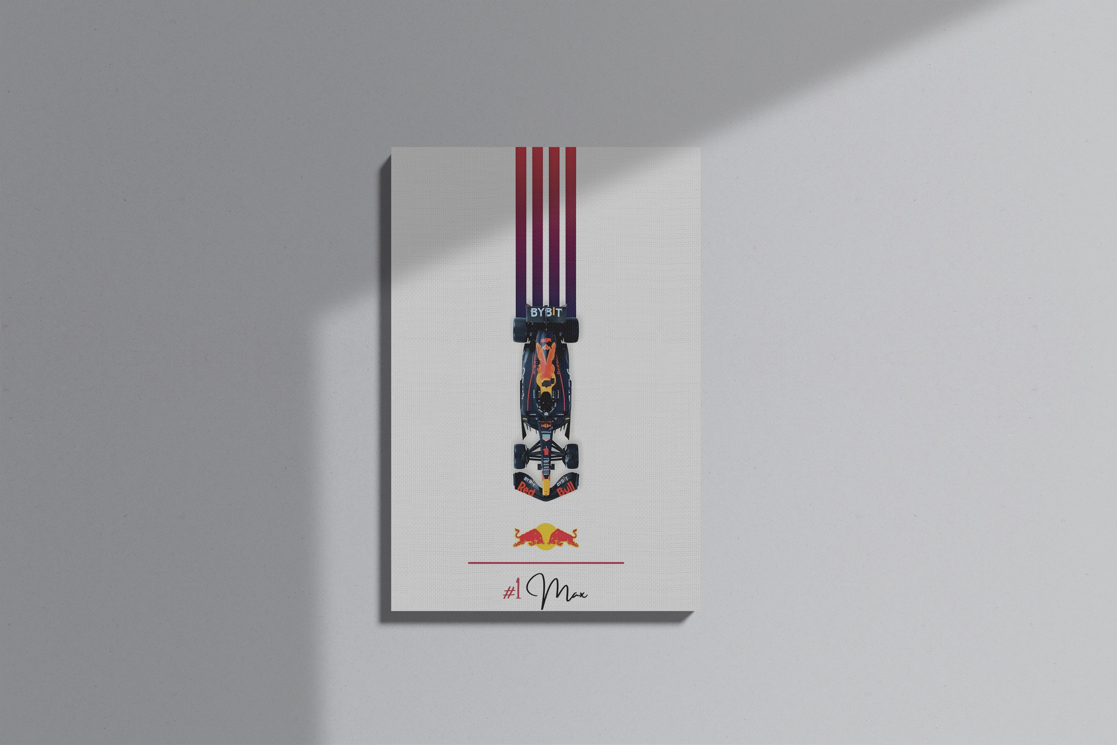 GeekCultcha Red Bull Racing Max Verstappen Premium Canvas Print