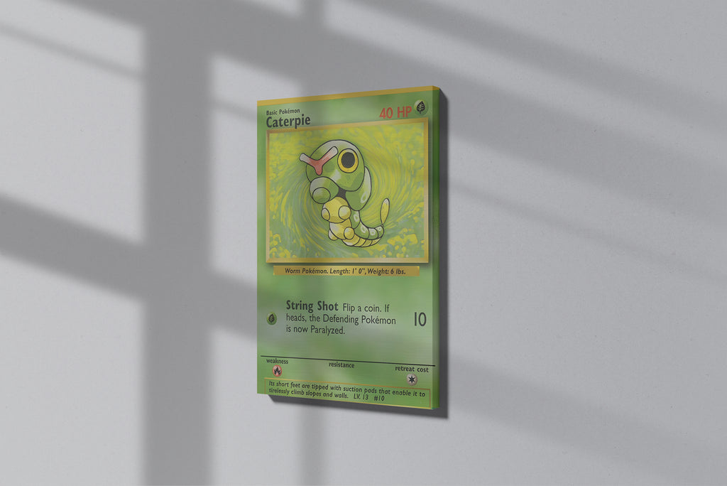 GeekCultcha Pokémon Caterpie Premium Canvas Print