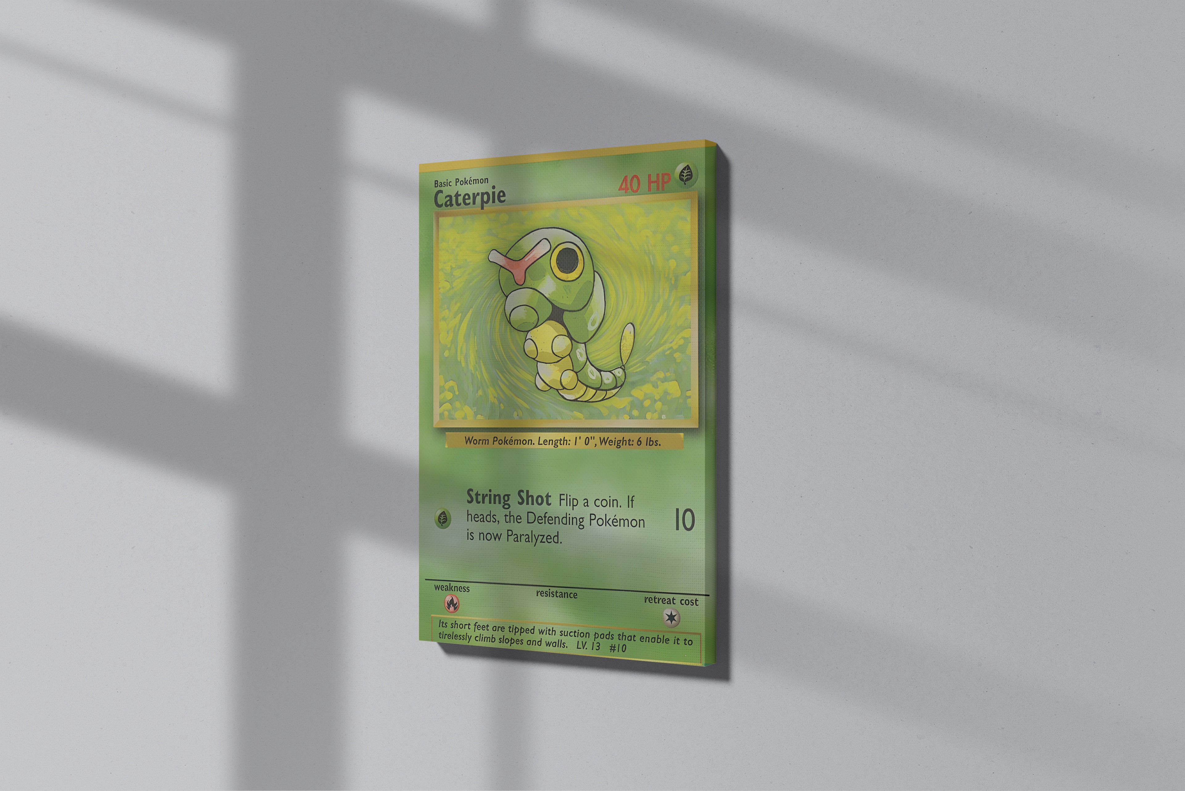 GeekCultcha Pokémon Caterpie Premium Canvas Print