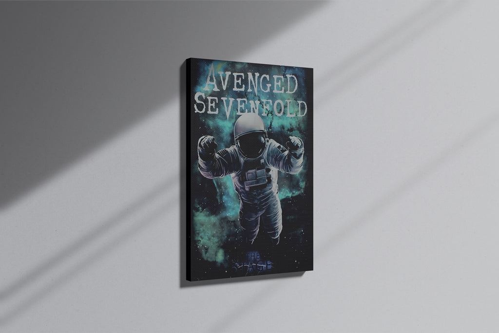 GeekCultcha Avenged Sevenfold Space Themed Premium Canvas Painting
