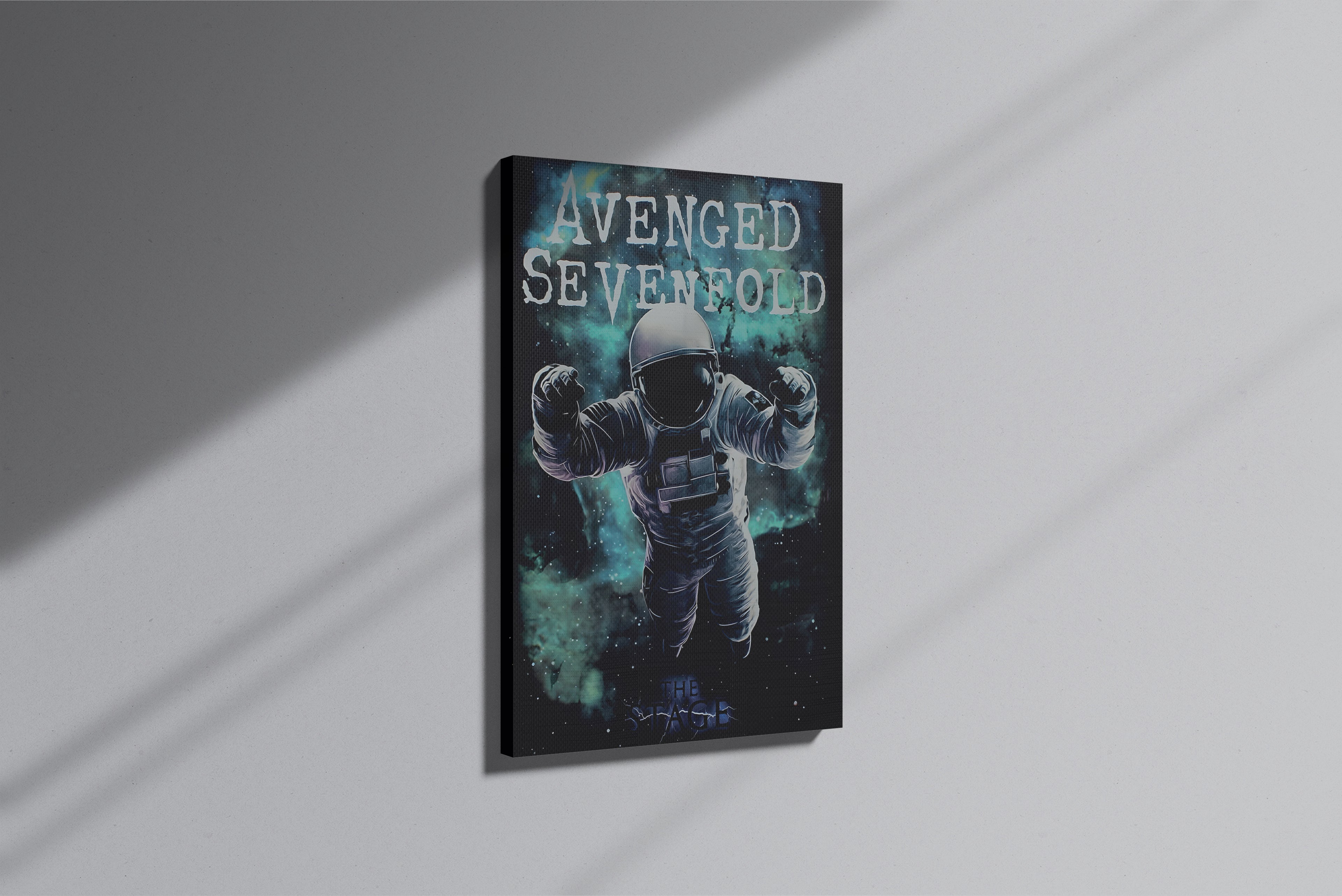 GeekCultcha Avenged Sevenfold Space Themed Premium Canvas Painting
