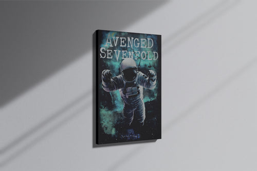 GeekCultcha Avenged Sevenfold Space Themed Premium Canvas Painting