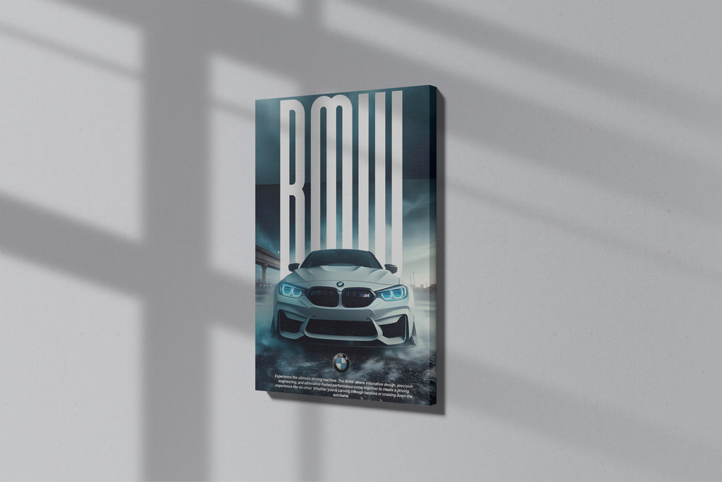 GeekCultcha BMW Dynamic Car Premium Canvas Print