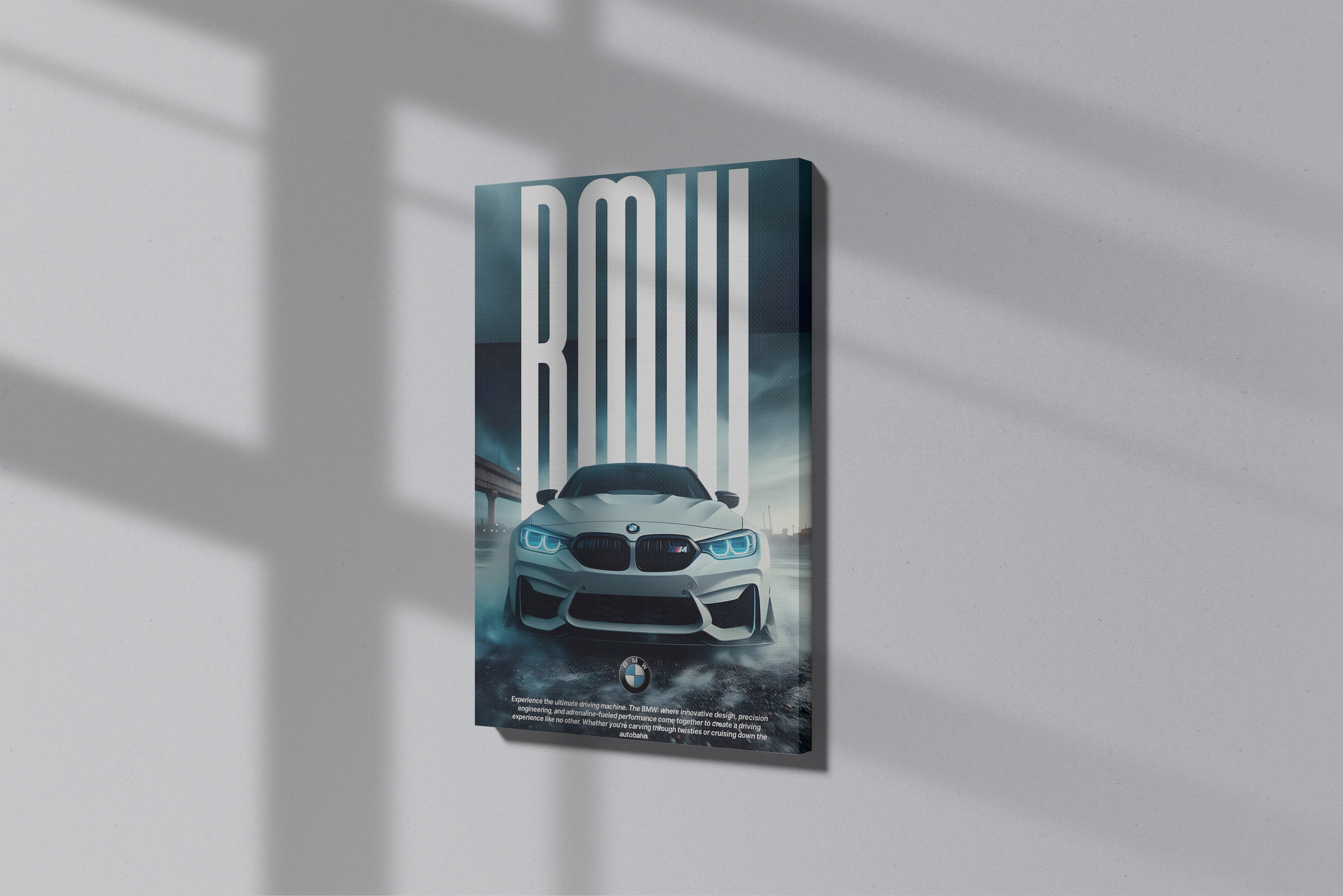 GeekCultcha BMW Dynamic Car Premium Canvas Print