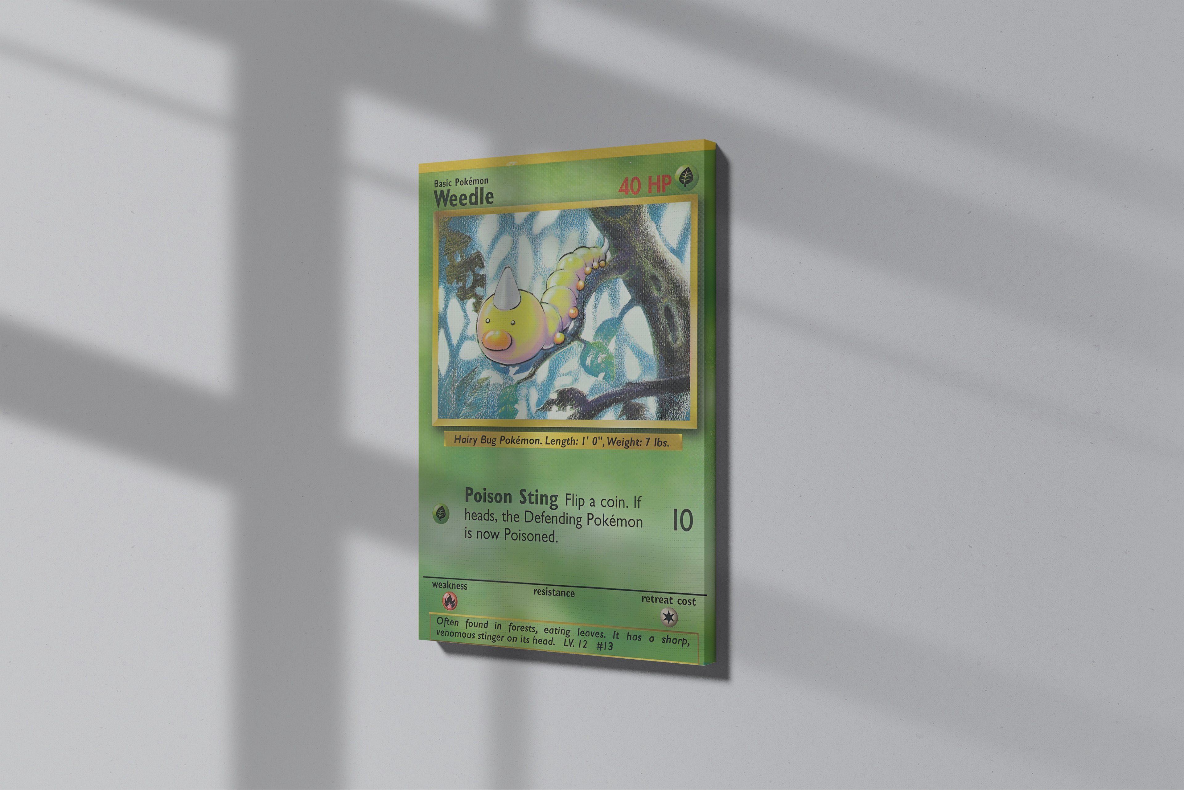 GeekCultcha Pokémon Weedle Themed Premium Canvas Painting