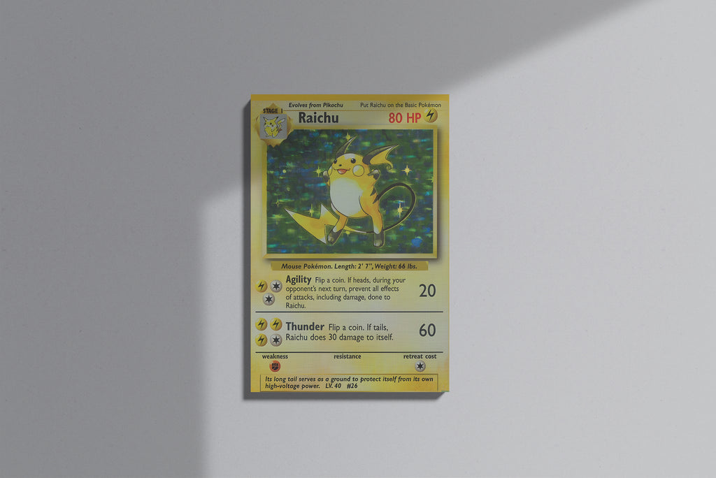 GeekCultcha Pokémon Raichu Premium Canvas Print