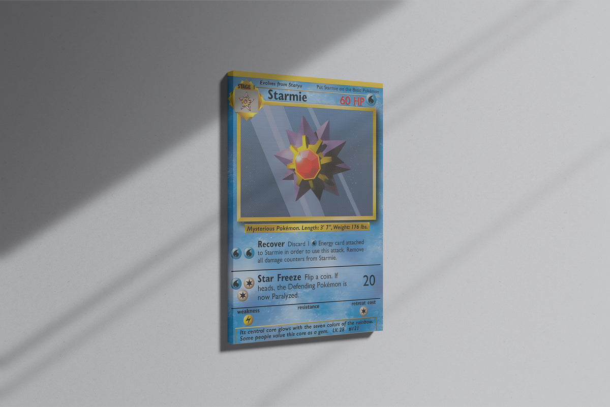 GeekCultcha Pokémon Starmie Premium Canvas Print