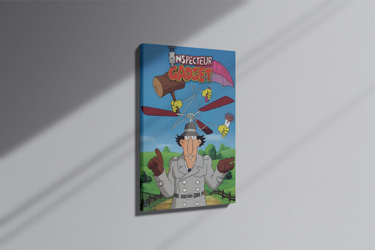 GeekCultcha Inspecteur Gadget Character Themed Premium Canvas Painting