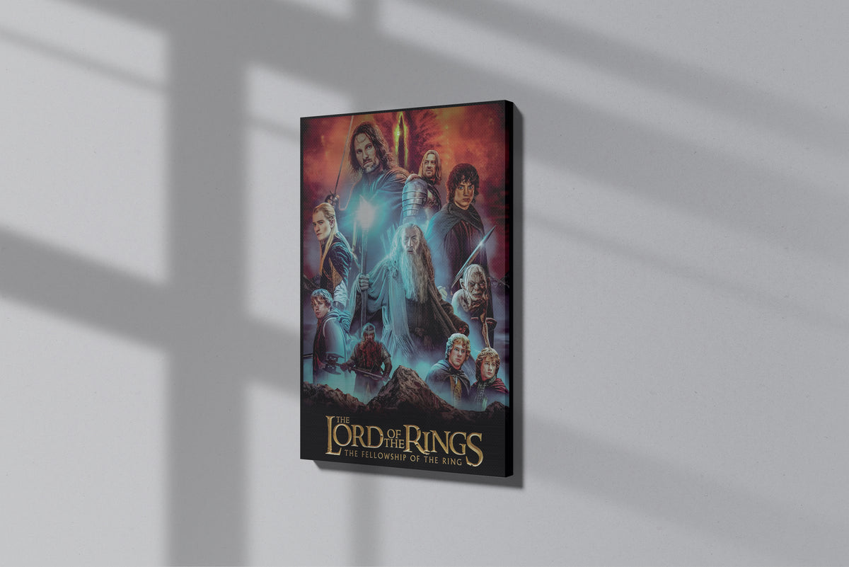 GeekCultcha The Lord of the Rings Fellowship of the Ring Premium Canvas Print