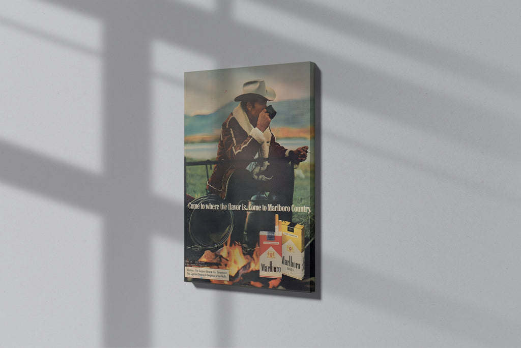 GeekCultcha Marlboro Country Advertisement Premium Canvas Print