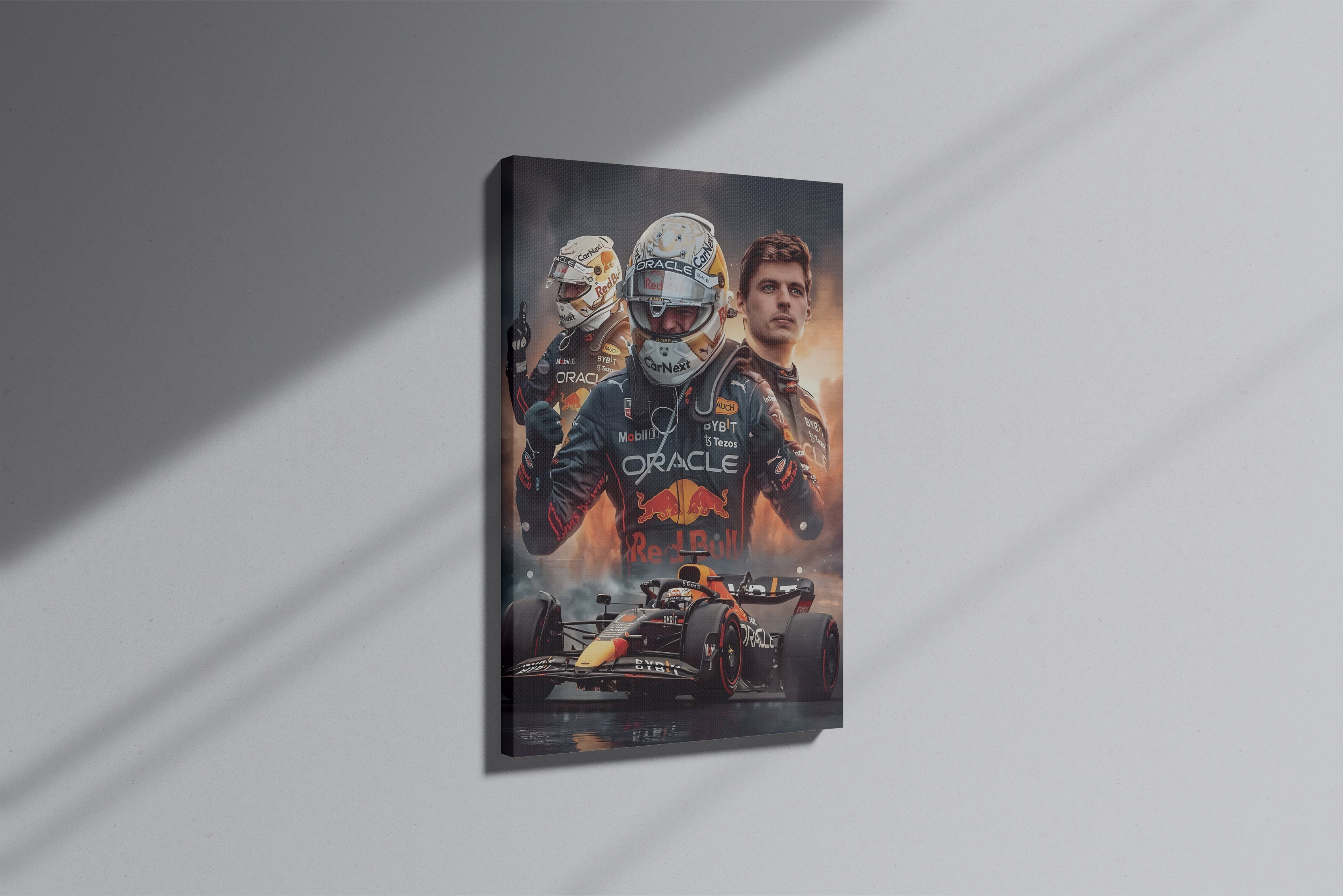 GeekCultcha Red Bull Racing Max Verstappen Premium Canvas Print