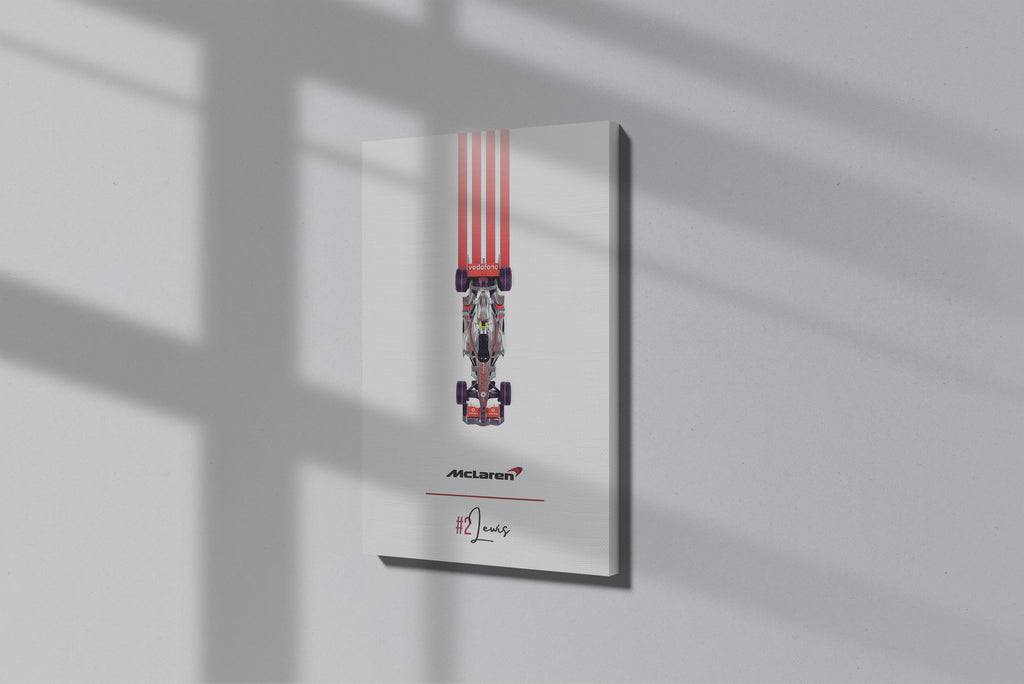 GeekCultcha McLaren Lewis Hamilton Premium Canvas Print