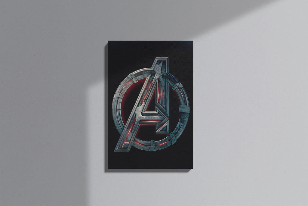 GeekCultcha Marvel Avengers Logo Premium Canvas Print