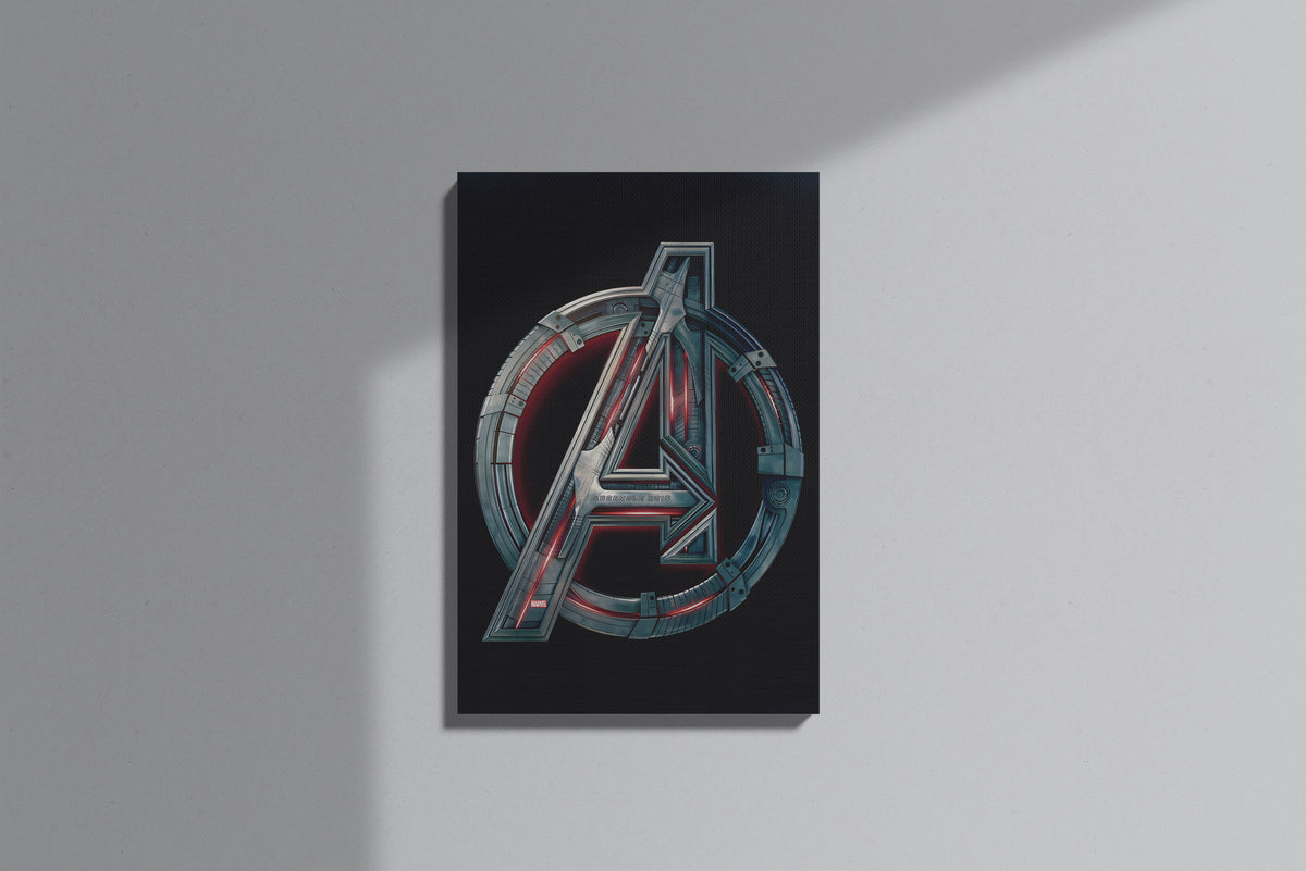 GeekCultcha Marvel Avengers Logo Premium Canvas Print