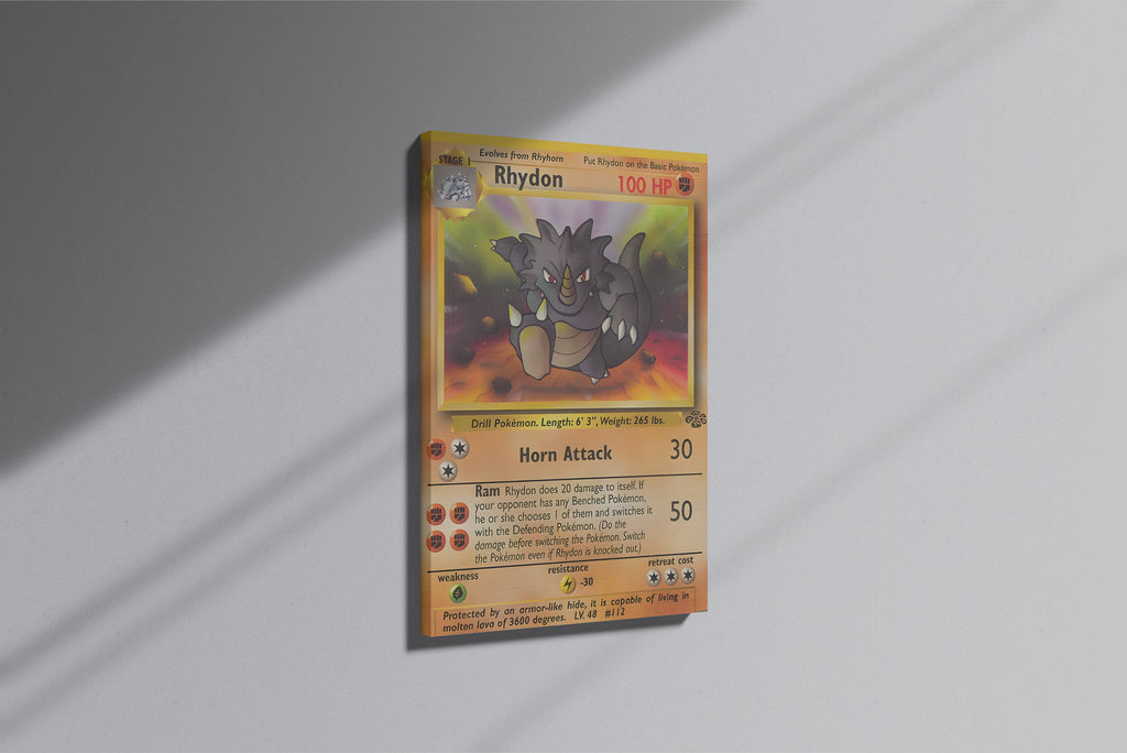 GeekCultcha Pokémon Rhydon Premium Canvas Print