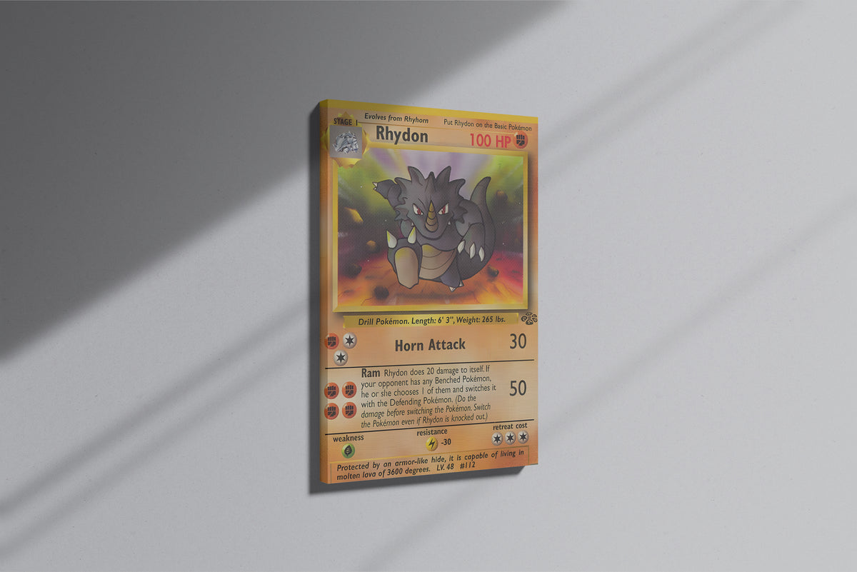 GeekCultcha Pokémon Rhydon Premium Canvas Print