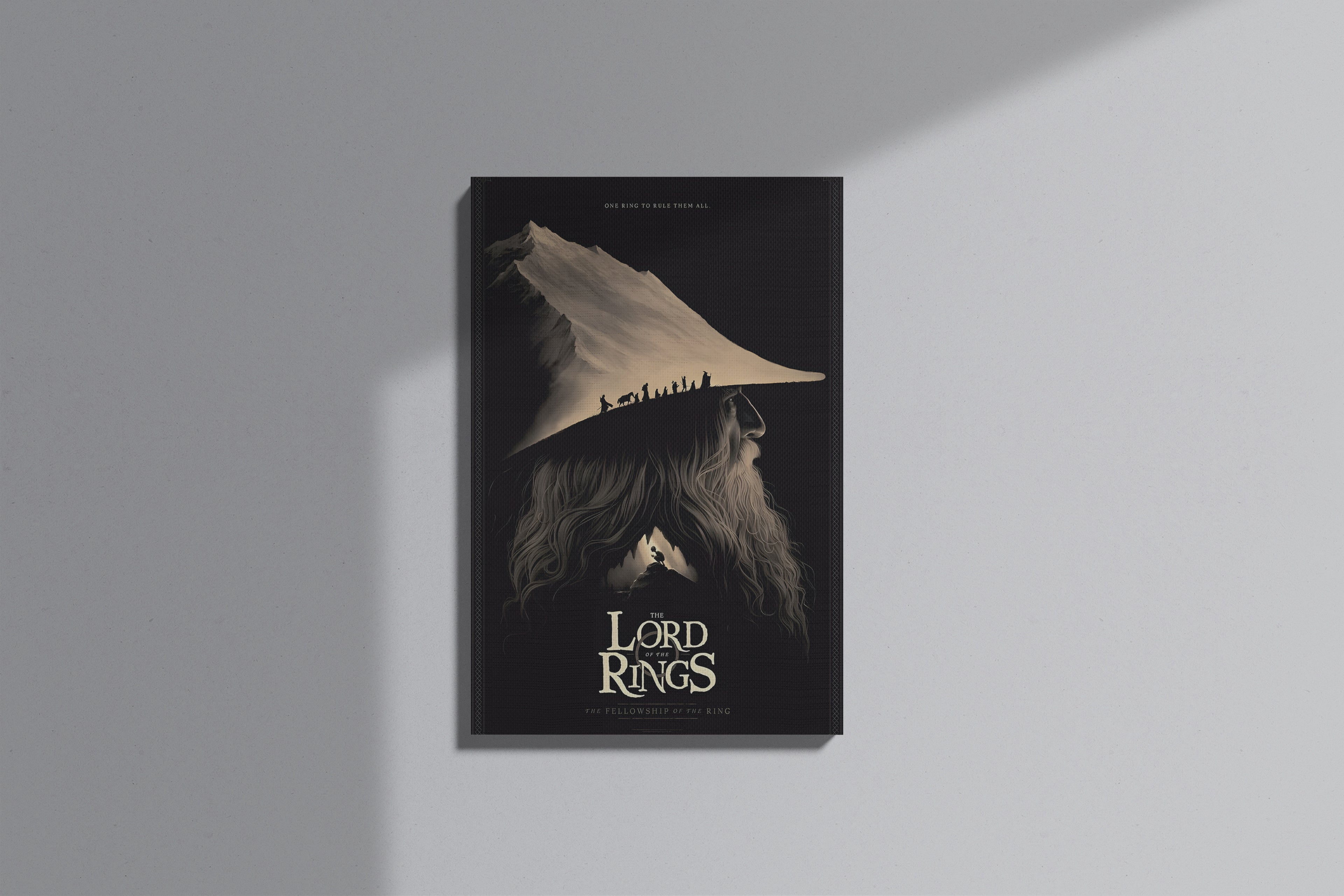 GeekCultcha The Lord of the Rings: The Fellowship of the Ring Premium Canvas Print