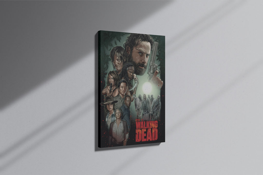 GeekCultcha The Walking Dead Character Themed Premium Canvas Print